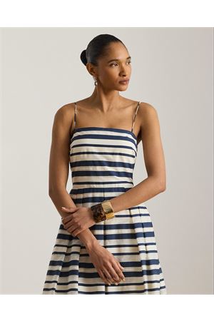 Woven-Fit & Flare-Dresses-Strctd Satin Stripe LAUREN RALPH LAUREN | Abito | 253P08699001
